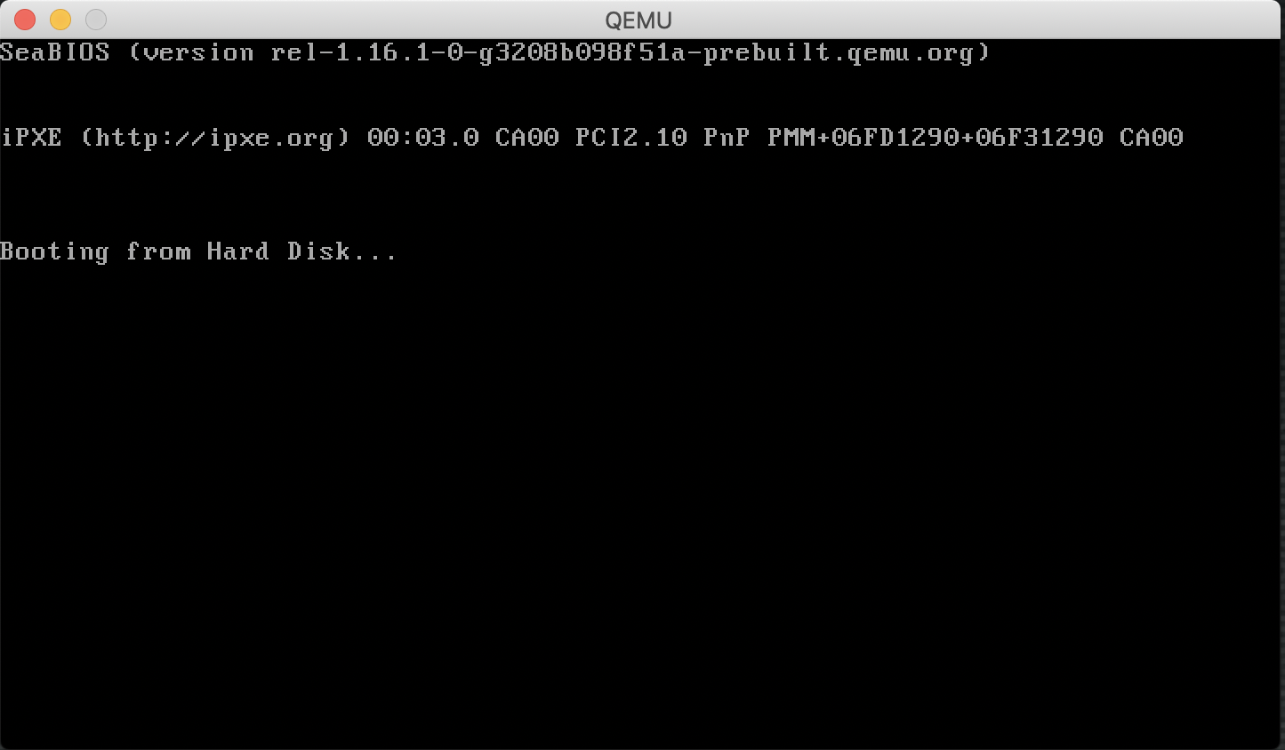 QEMU WORKING